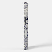 Elegant Blue en White Marble Swirl Case-Mate iPhone Case (Achterkant / Rechts)