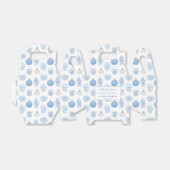 Elegant Blue en White Pumpkins Weduwen Shower Bedankdoosjes (Uitgevouwen)