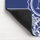 Elegant Blue en White William Morris Floral Muismat (Hoek)