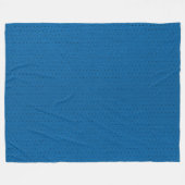 Elegant Blue Faux Leather look Fleece Deken (Voorkant (Horizontaal))
