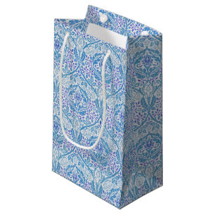 Elegant Blue Floral Pattern Klein Cadeauzakje