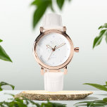 Elégant Blue Floral personnalisé eWatch Watch<br><div class="desc">Cadeau pour elle,  montre à poignet bleu fleuri</div>