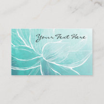 Elegant Blue Floral Visitekaartjes
