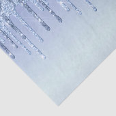Elegant Blue Glitter-schijven Tissuepapier (Detail)