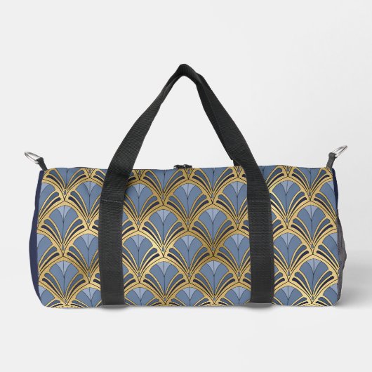 Elegant Blue Gold Art Deco Pattern Plunjezak (Voorkant)