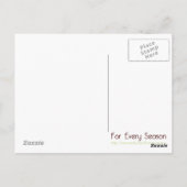 Elegant Blue & Gold Briefkaart (Achterkant)