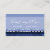 Elegant Blue Grunge Visitekaartjes (Achterkant)