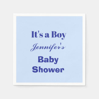 Elegant Blue Het is een Boy Gender Reveal Baby sho Servet