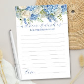 Elegant Blue Hydrangea Advies en Wensen Kaart