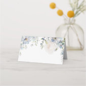 Elegant Blue Hydrangea en Rozen Wedding (Achterkant)