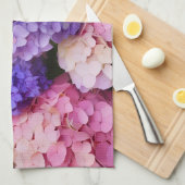 Elegant Blue Hydrangea Floral afbeelding Theedoek (Quarter Fold)