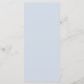 Elégant Blue Hydrangea Sunflowers Menu Mariage (Dos)