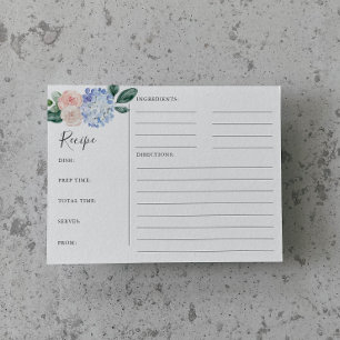 Elegant Blue Hydrangea Vrijgezellenfeest Recipe Ka Briefkaart