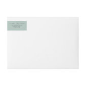 Elegant Blue Hydrangea Weddenschap Wrap rond label (Voorkant)