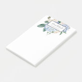 Elegant Blue Hydrangea | wit Post-it® Notes (Schuin)