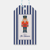 Elegant Blue Indygo Old Money Cadeaulabel (Achterkant)