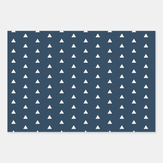 Elegant Blue Ivory Merry kerst Inpakpapier Vel (Voorkant 3)