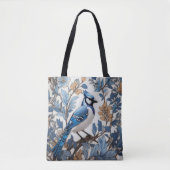 Elegant Blue Jay William Morris geïnspireerd Draagtas (Voorkant)