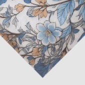 Elegant Blue Jay William Morris geïnspireerd Tissuepapier (Detail)