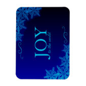 Elégant Blue Joy Flake Flexible Photo Magnet (Vertical)