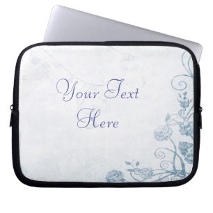 Elegant Blue Laptop Sleeve