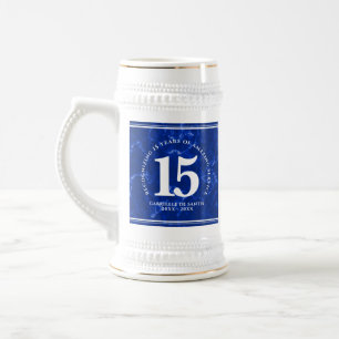Elegant Blue Marble 15 jaar Jubileum Bierpul
