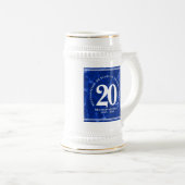 Elegant Blue Marble 20 jaar Jubileum Bierpul (Voorkant rechts)