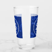 Elegant Blue Marble 25 jaar Jubileum Glas (Links)