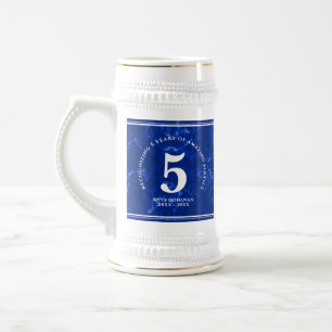 Elegant Blue Marble 5 jaar Jubileum Bierpul