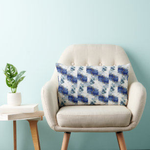 Elegant Blue Marble Kussen