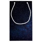 Elegant Blue Milkyway Galaxy Texture Klein Cadeauzakje (Achterkant)