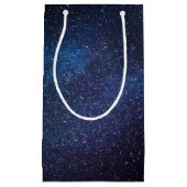 Elegant Blue Milkyway Galaxy Texture Klein Cadeauzakje (Voorkant)