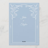 Elegant Blue Minimal Invitation (Dos)