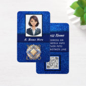 Élégant Blue Parties scintillant Mariage Pros Logo (Bureau)