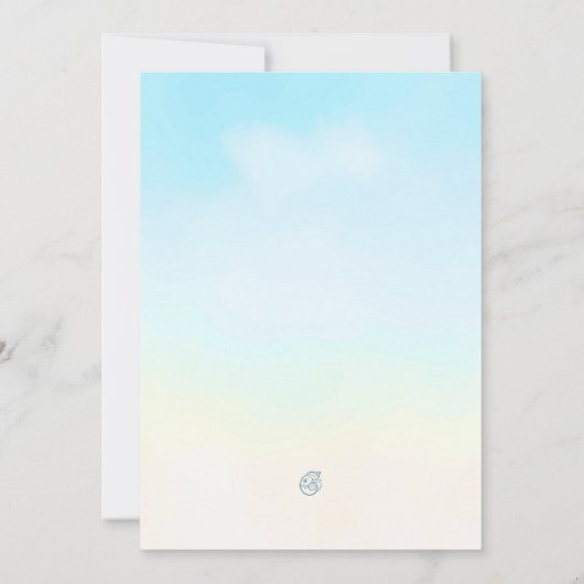 Elegant Blue Peacock Floral Wedding Theme Save The Date (Achterkant)