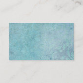 Elegant Blue Pearl & Lace  gepersonaliseerd Visitekaartje (Achterkant)