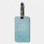Elegant Blue Pearl Romantic Luggage Bagagelabel (Achterkant verticaal)