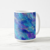 Elegant Blue, Purple and Gold Marble Pattern Koffiemok (Voorkant rechts)