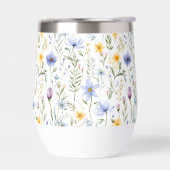 Elegant Blue Purple Watercolor Wildflower  (Gauche)