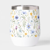 Elegant Blue Purple Watercolor Wildflower  (Arrière)