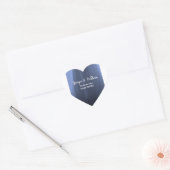 Elegant Blue Romantic Return Address Sticker B (Envelop)