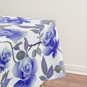 Elegant Blue Roos Flower Tafelkleed