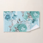 Elegant Blue Rozen Lace Handdoek (Handdoek)