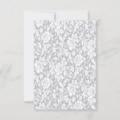 Elegant Blue Rozen Wedding Save the Date Kaart (Achterkant)