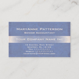 Elegant Blue Shimmer Textured Italy Corporate Visitekaartje
