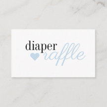 Elegant Blue Simple Boy Baby shower Diaper Raffle