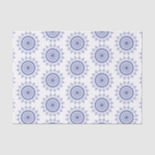 Elegant Blue Snowflake Lace Patroonpapier Tissuepapier