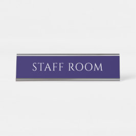 Elegant Blue Staff Room Name Plate Bureau Naambordje