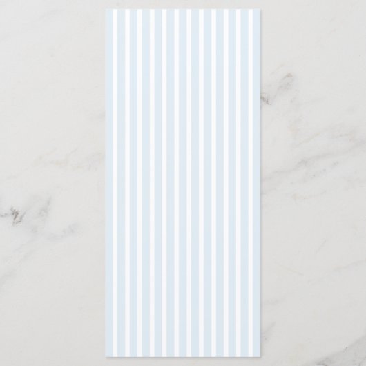 Elegant Blue Stripes Wedding Menu (Dos)