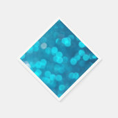 Elegant Blue Turquoise Bokeh Circles Light Pattern Servetten (Hoek)
